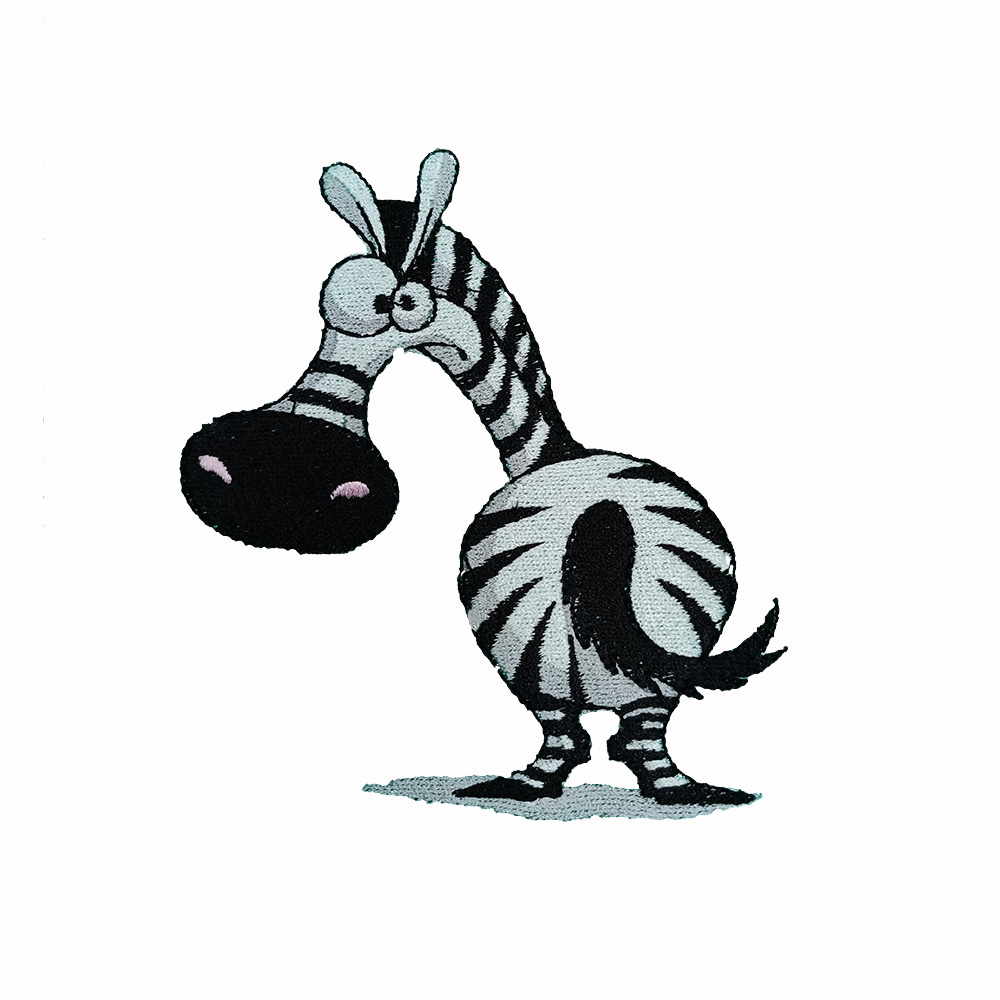 Personalizovateľný vyšívaný detský uterák, vyšívaný dizajn ZEBRA